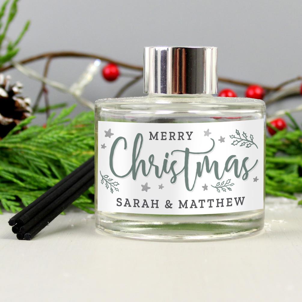 Personalised Merry Christmas Reed Diffuser Extra Image 3